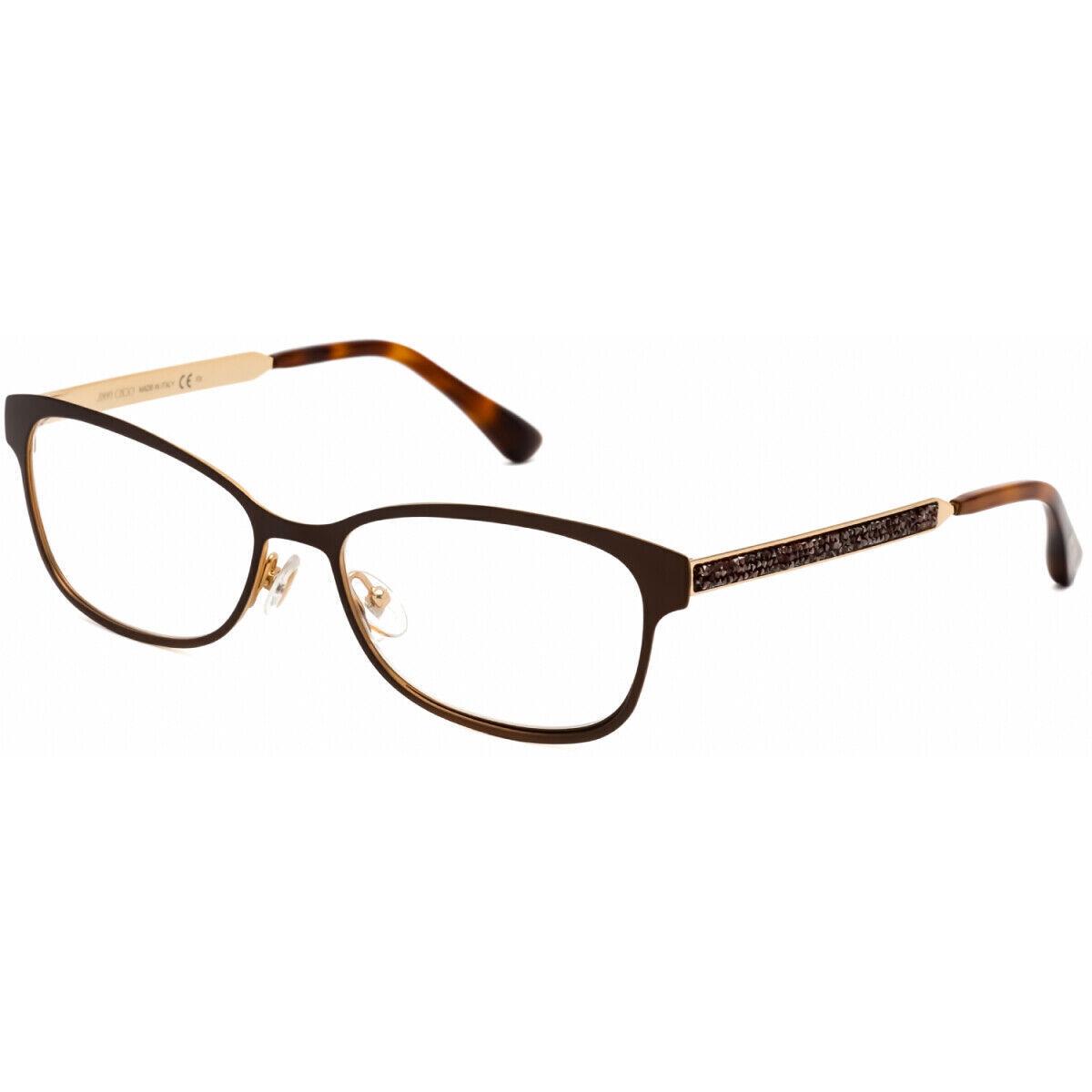 Jimmy Choo JC203 04IN 00 Matte Brown / Clear 54mm Eyeglasses