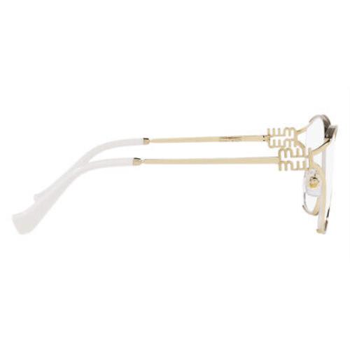 Miu Miu eyeglasses  - Pale Gold Frame, Demo Lens 3
