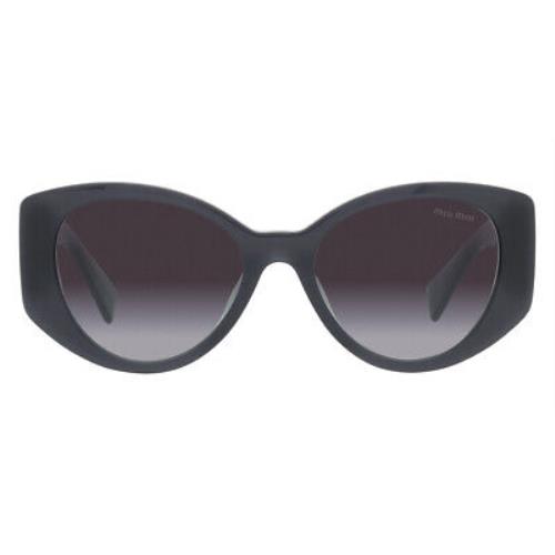 Miu Miu 0MU 03WS Women Sunglasses Gray Geometric 53mm