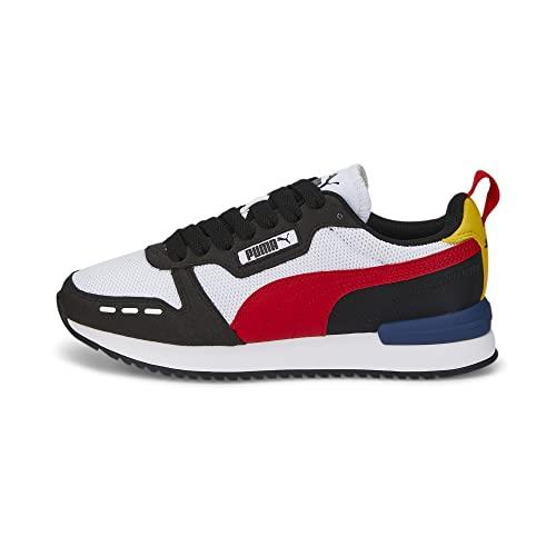 Puma Unisex-child R78 Sneaker Option 2 Puma White-high Risk Red-puma Black