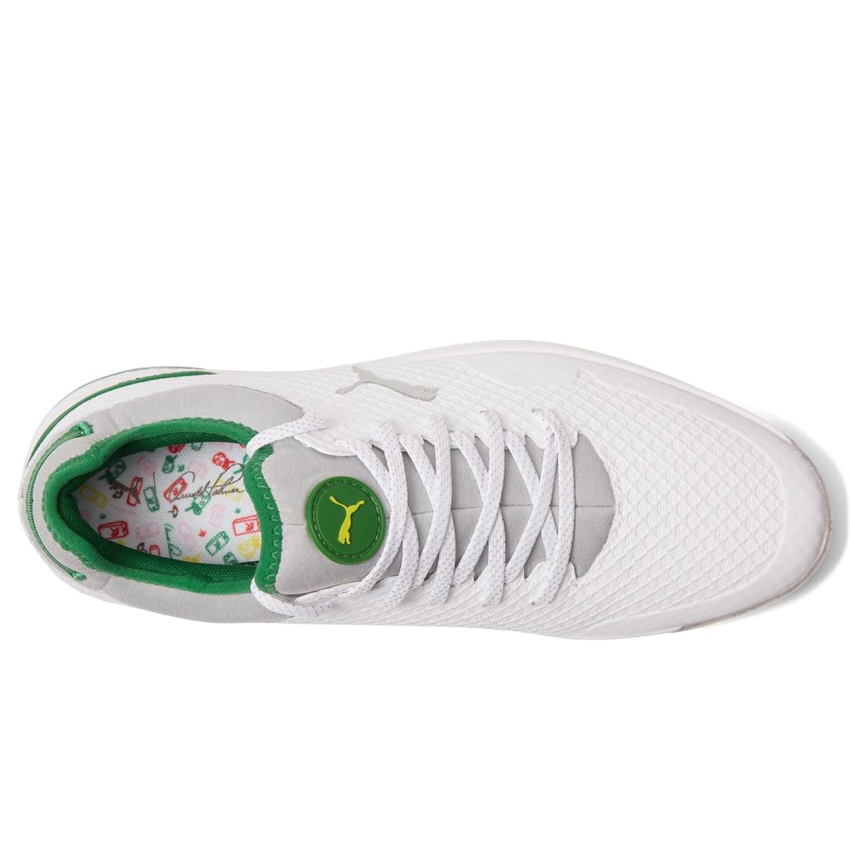 Man`s Shoes Puma Golf Proadapt Alphacat - Arnold Palmer Inv - Puma White/Puma Silver/Amazon Green