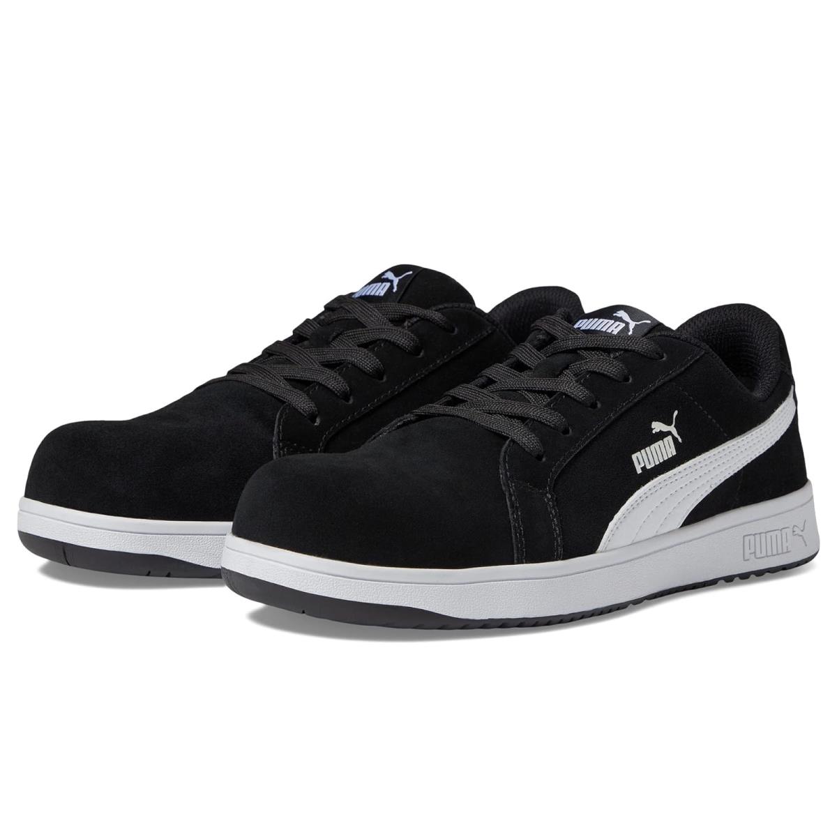 Woman`s Sneakers Athletic Shoes Puma Safety Iconic Suede Low Astm EH Black/White