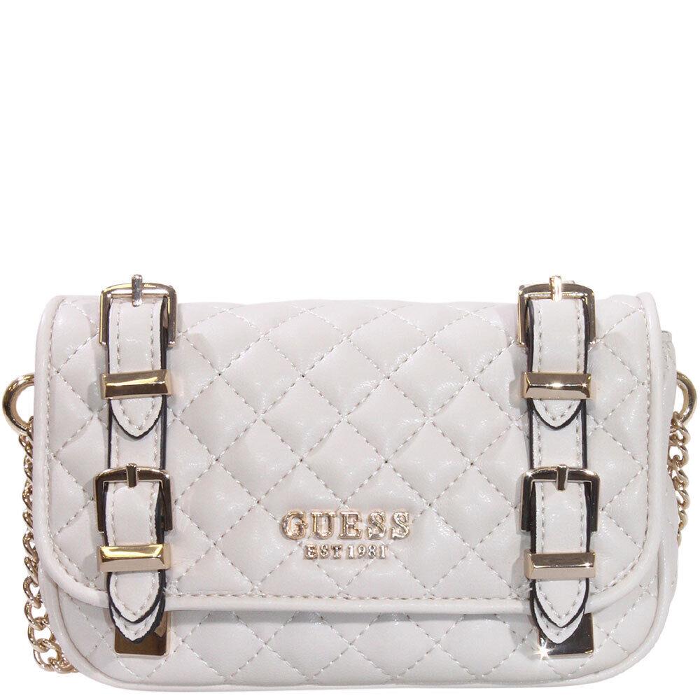 Guess Women`s Adam Mini Handbag Crossbody Flap Bag