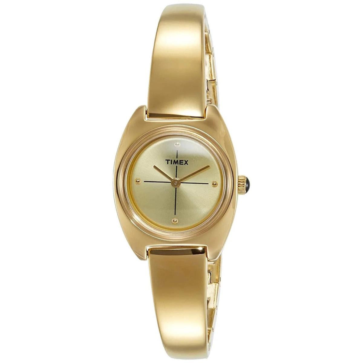 Timex TW2R70000 Women`s Analog Gold-tone Watch Steel Bracelet