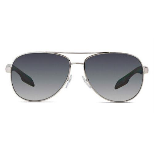 Prada PS 53PS Sunglasses Men Silver Aviator 62mm | 8056597776176 ...