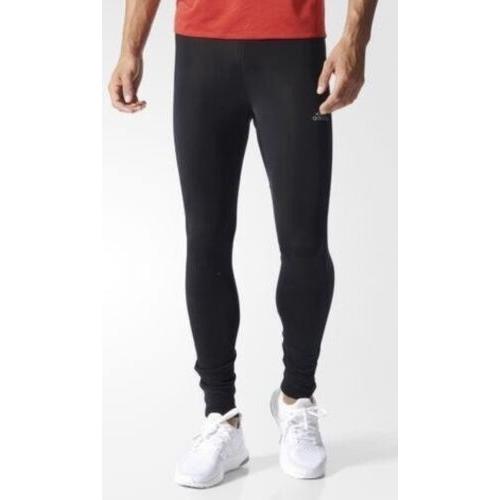 Adidas Sequentials Climaheat Compression PR Black Long Running Tights Mens S