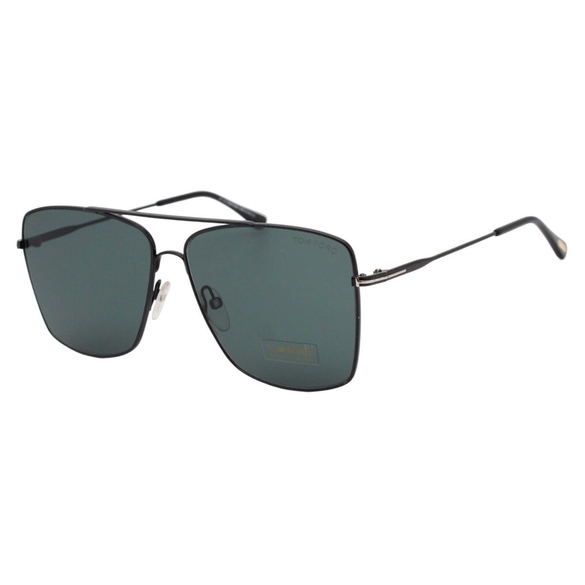 Tom Ford Magnus-02 651 01V Black Blue Lens Men`s Bridge Sunglasses  60-12-140 - Tom Ford sunglasses - 889214007650 | Fash Brands