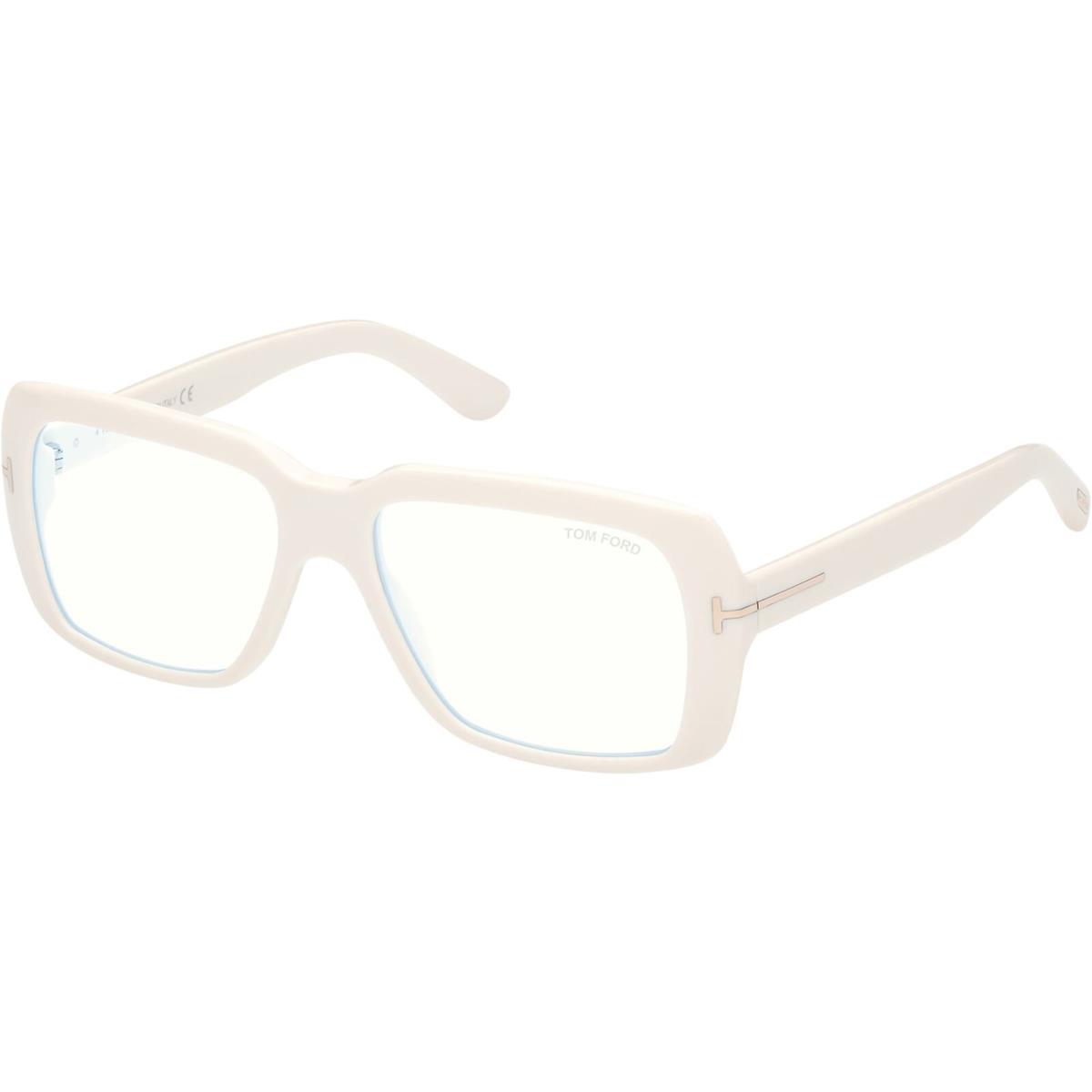 Tom Ford FT5822-B-025 Ivory Clear Blue-light Block Lens Eyeglasses