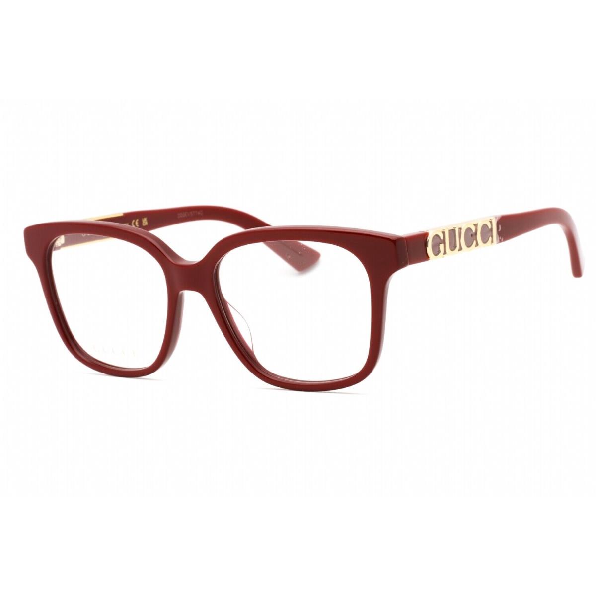 Gucci GG1192O 006 Eyeglasses Red-red Frame 53 Mm