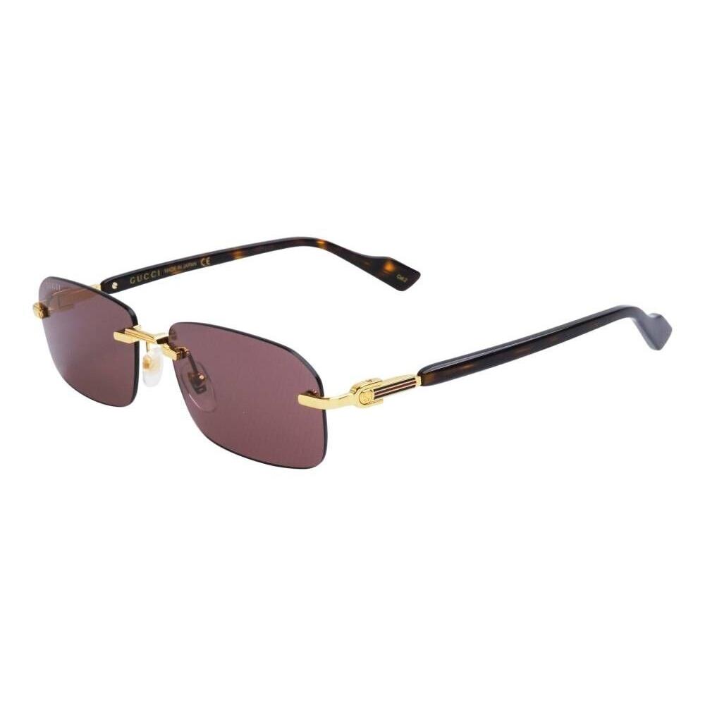Gucci Unisex GG1221S 002 Gold Havana Frame / Brown Lens Sunglasses