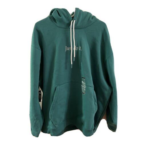 Nike Sportswear Just Do It Pullover Hoodie Men`s 2XL Green Heavy CI9406-340 13