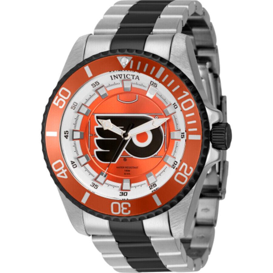 Invicta Nhl Philadelphia Flyers Quartz Red Dial Men`s Watch 42251