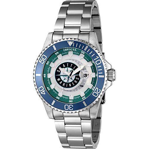 Invicta Men`s 43478 Mlb Seattle Mariners Quartz Stainless Steel Watch