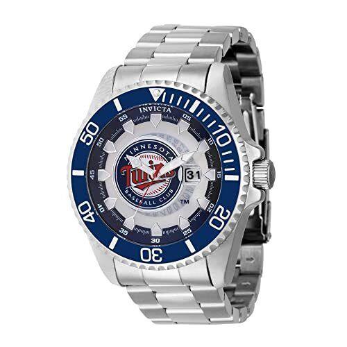 Invicta Men`s 43470 Mlb Minnesota Twins Quartz Stainless Steel Watch