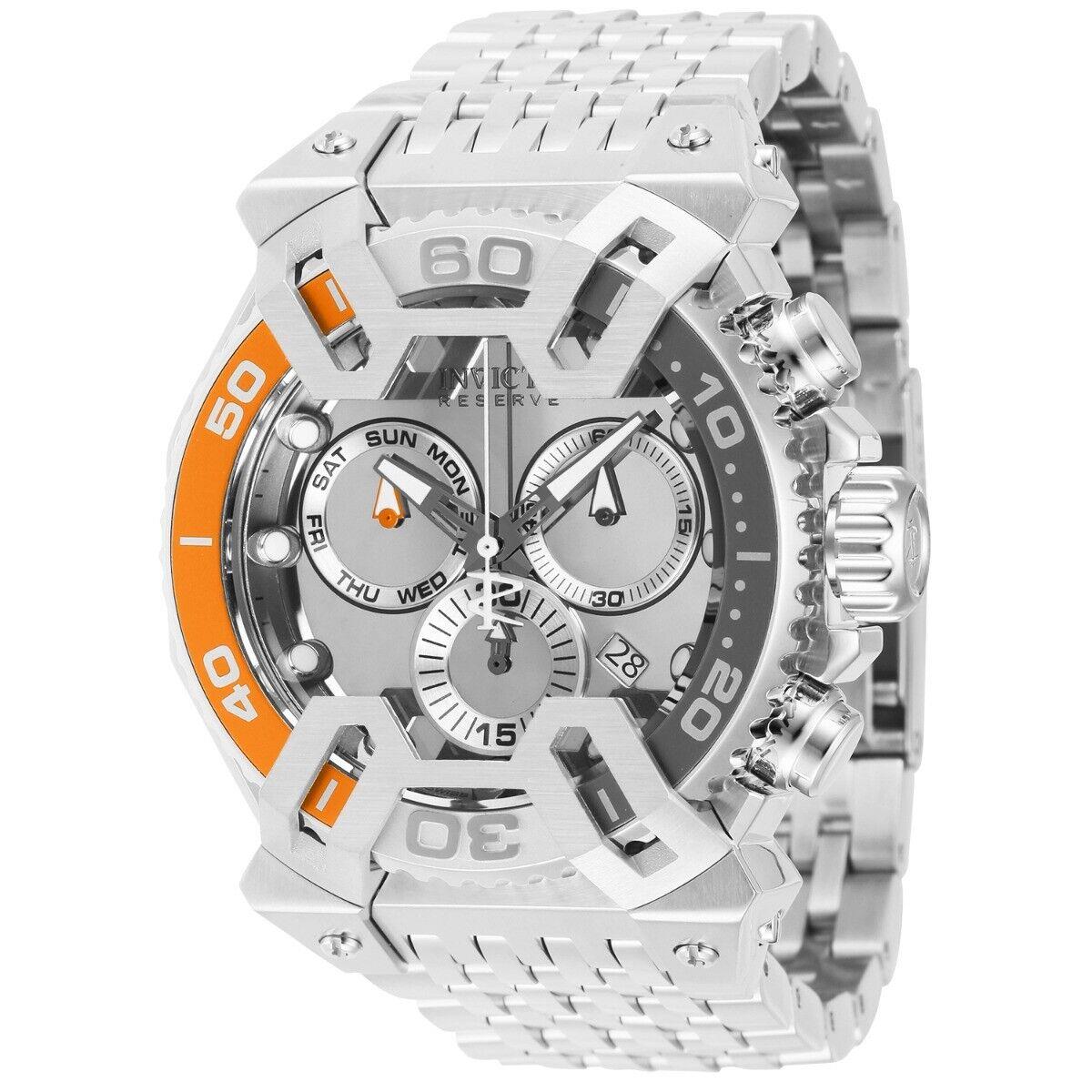 Invicta Coalition Forces X-wing Chronograph Quartz Silver Dial Men`s Watch 42908