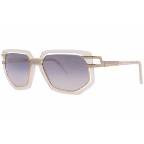 Cazal 9066 003 Sunglasses Men`s Crystal-gold/grey Gradient Lenses Square 58mm