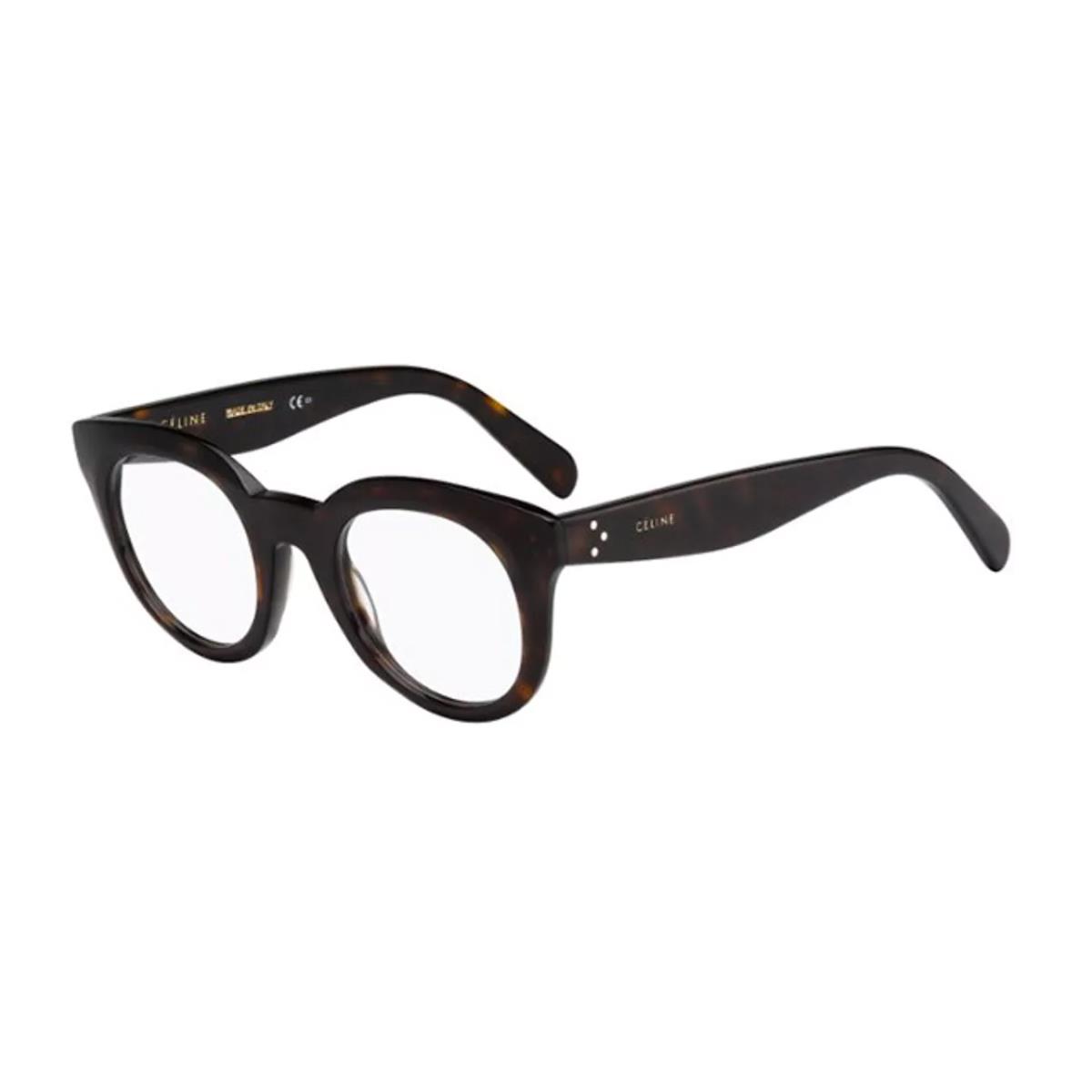 Celine Eyeglasses CL41363 86 Havana Clara Full Rim Frames Rx-able 47MM