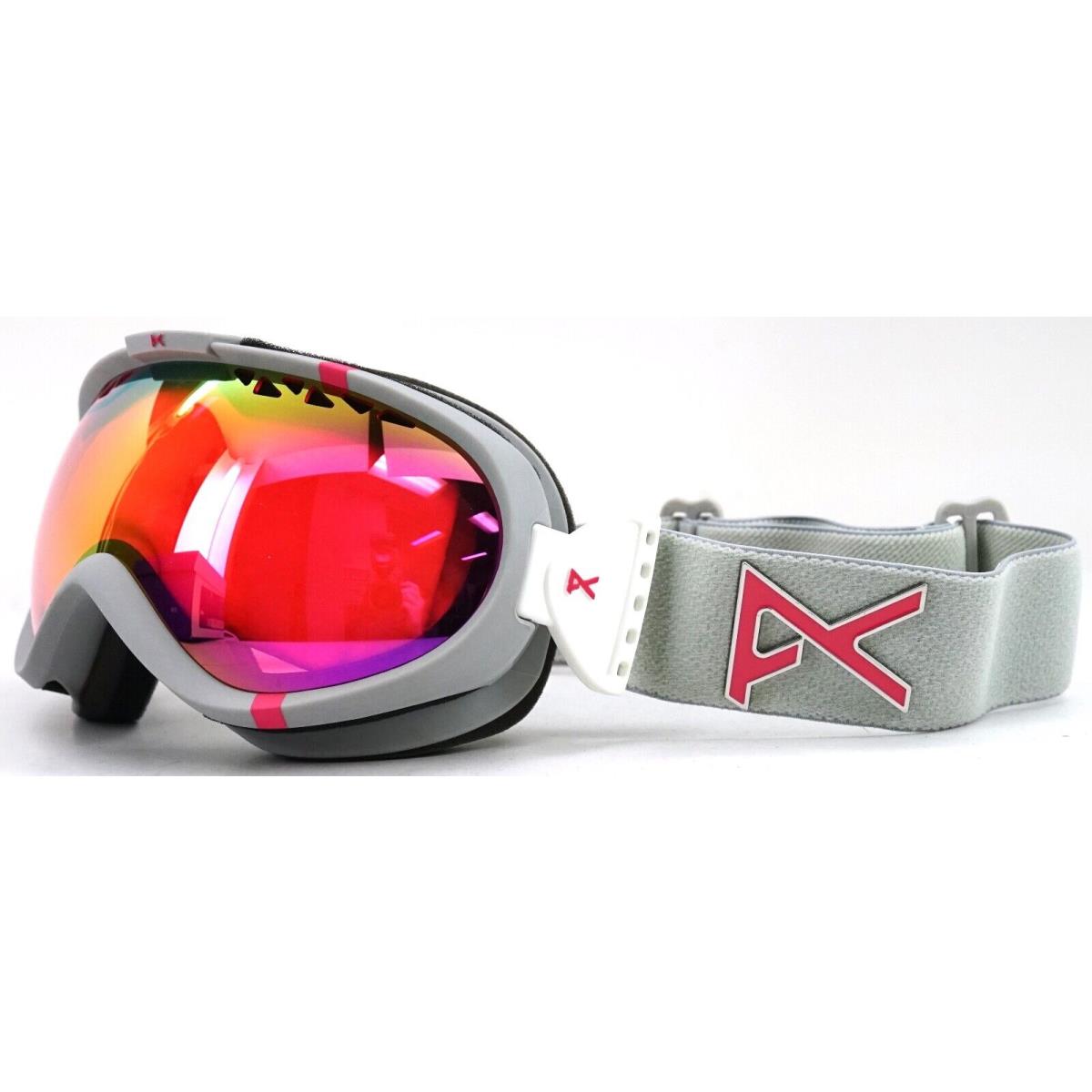 Anon Solace Misty Emblem Pink Sq Lens Tint Ski Snowboarding Goggles