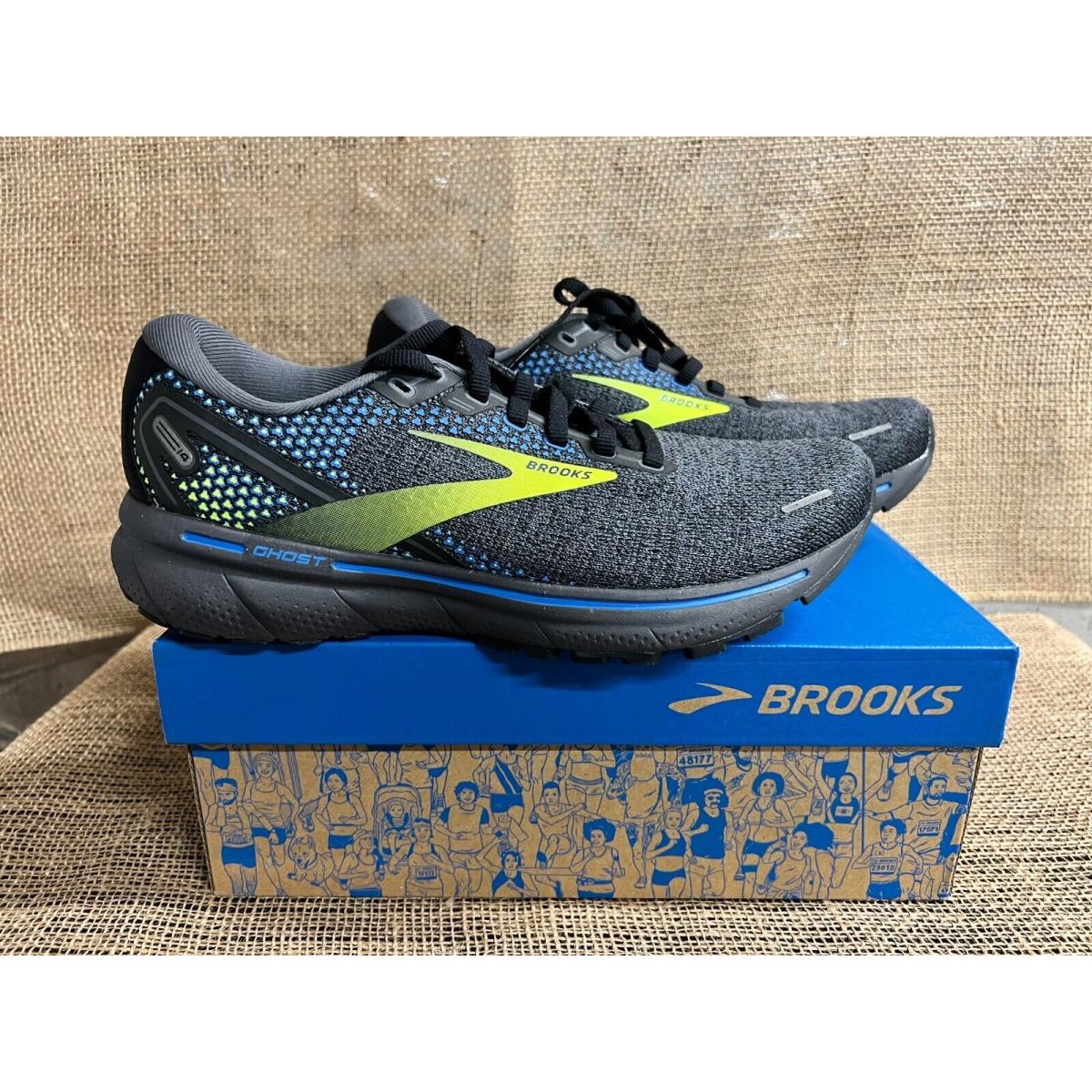 Brooks 110369-1D-069 Ghost 14 Black Men`s Neutral Athletic Shoe