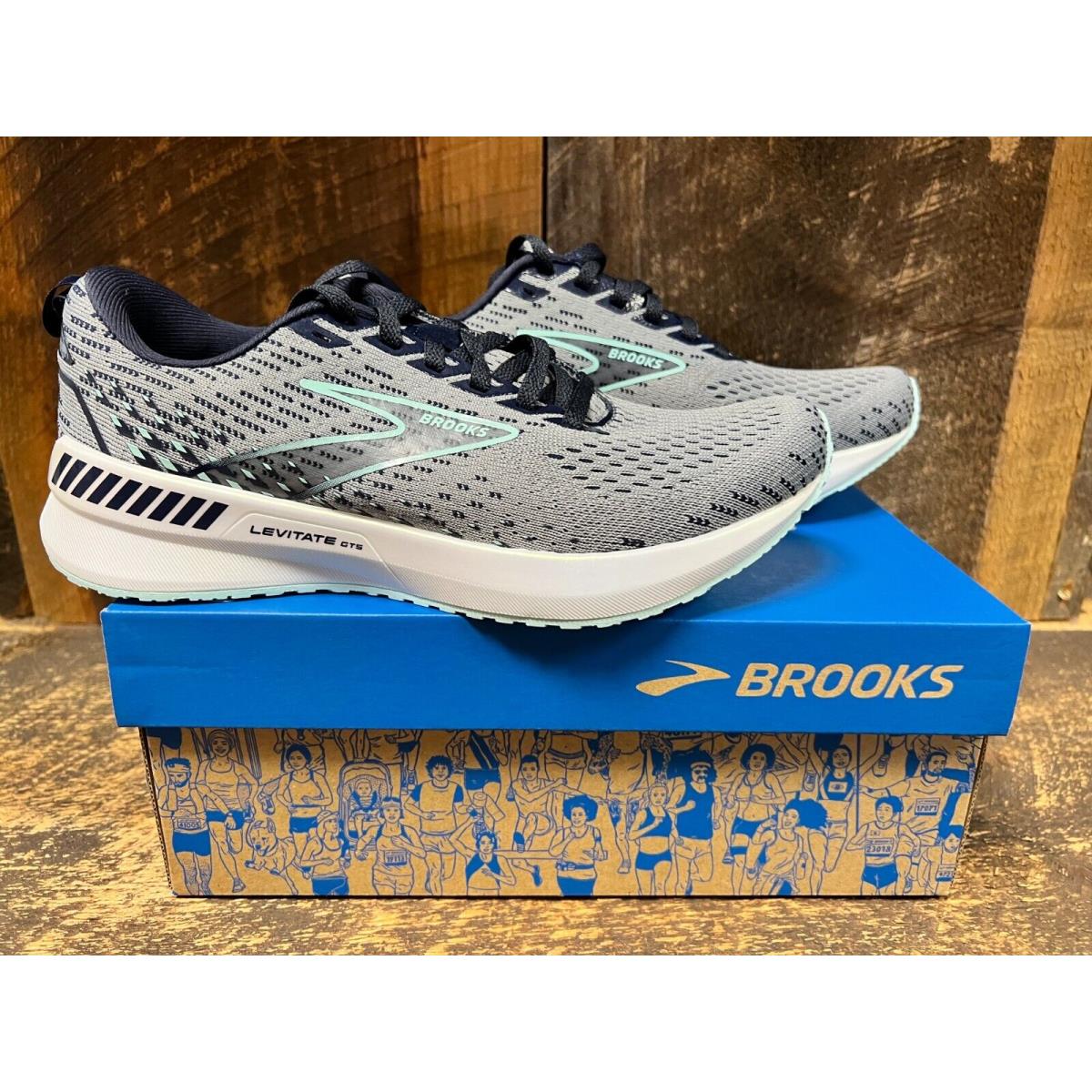 Brooks 120358-1B-069 Levitate Gts 5 Womens Grey Athletic Shoe