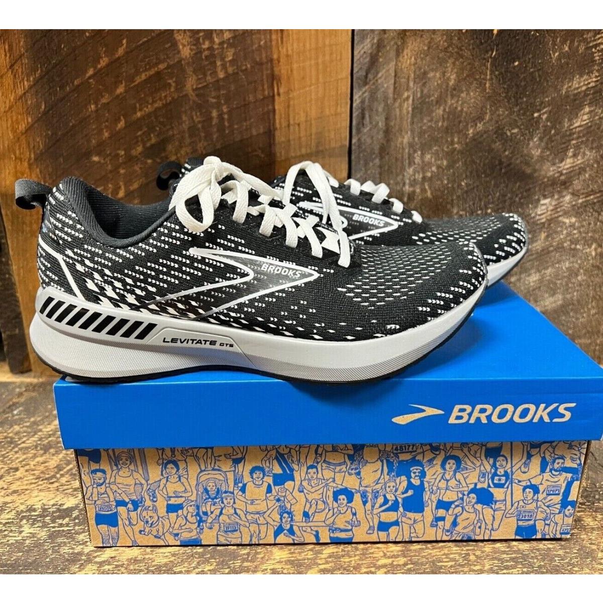 Brooks 120358-1B-090 Levitate Gts 5 Womens Black/white Athletic Shoe