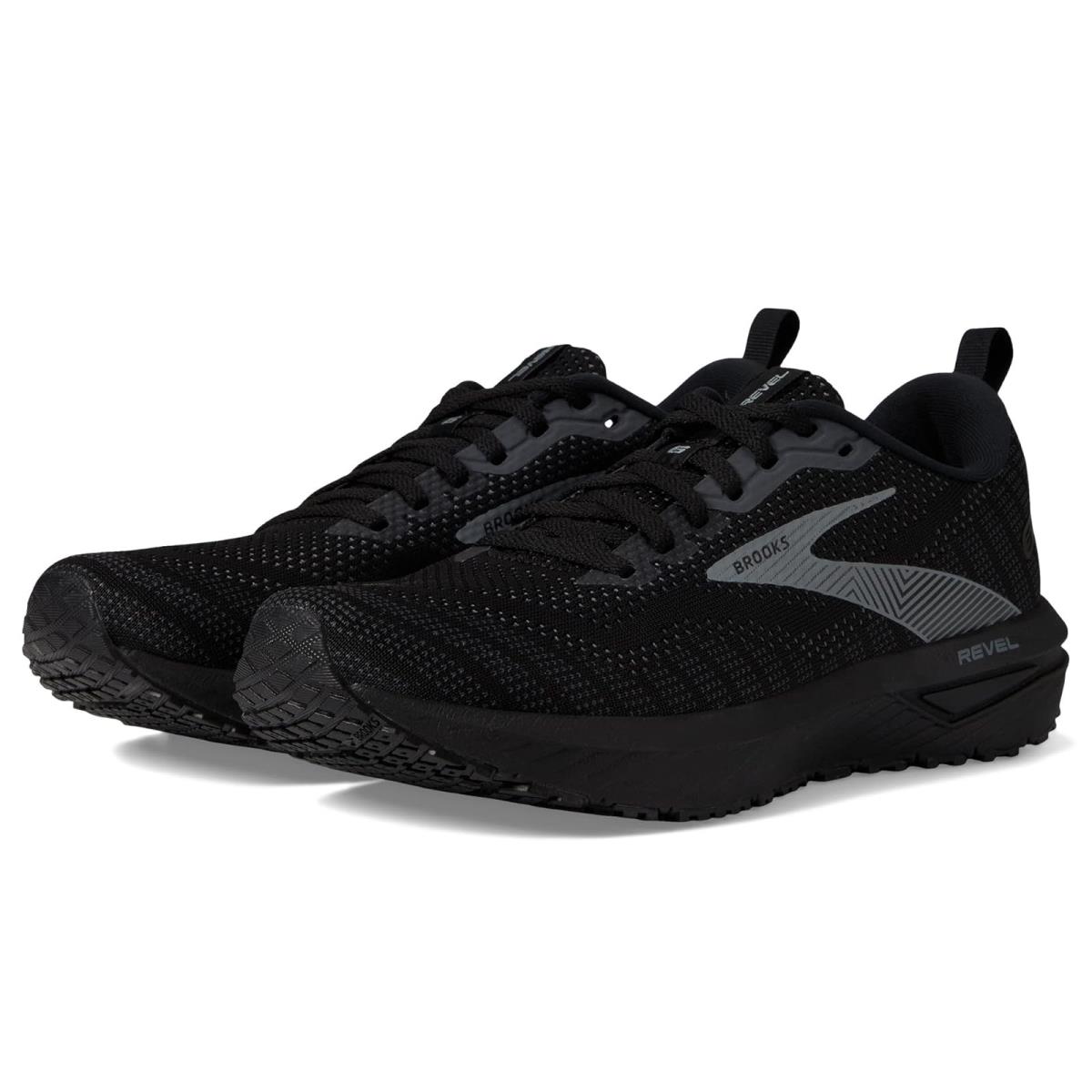 Man`s Sneakers Athletic Shoes Brooks Revel 6 Black/Blackened Pearl/Grey