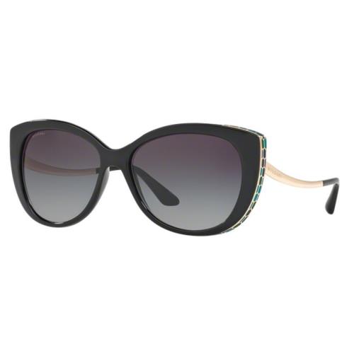 Bvlgari Serpenti BV 8178 Black/grey Shaded 901/8G Sunglasses