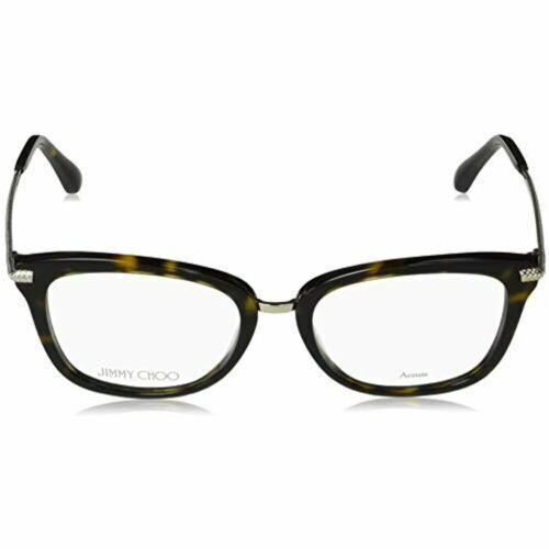 Jimmy Choo Eyeglasses For Women JC 218 0086 Dark Havana Oval/cat Eye 52 18 140