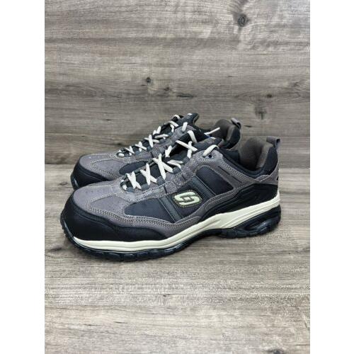 Skechers Mens Work Relaxed Fit Grinnel Comp Toe Tennis Shoes Size 13 | 042676851227 - shoes - Brown/black | SporTipTop