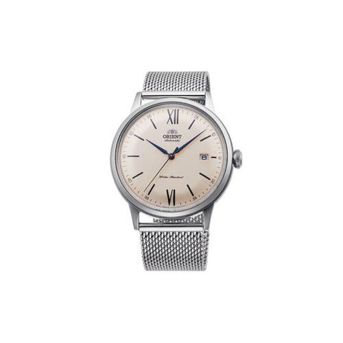 Orient Automatic RA-AC0020G Mechanical Classic Beige Dial Silver Men`s Watch - Dial: Beige, Band: Silver