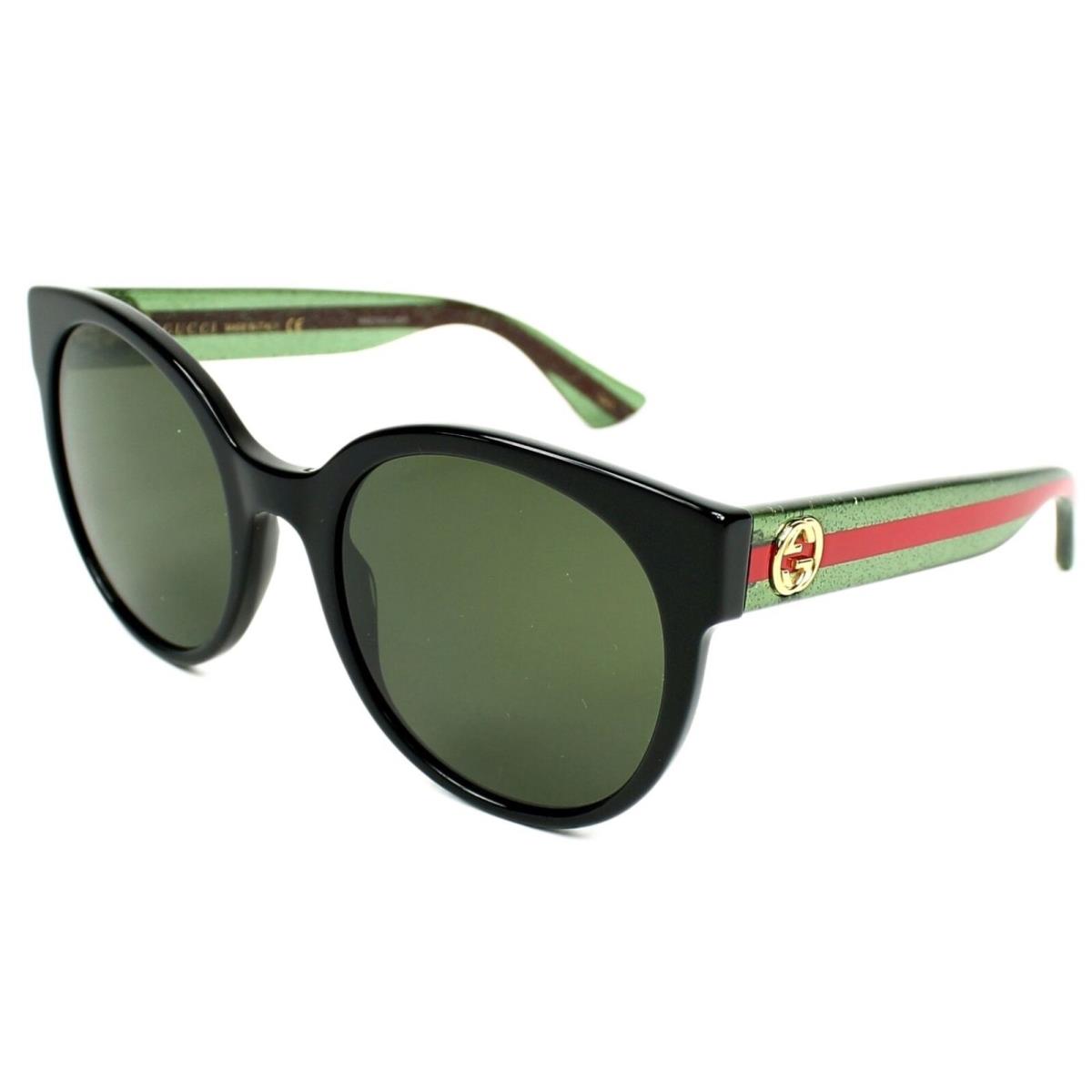 Gucci Round Black Ladies Sunglasses - GG0035S-002