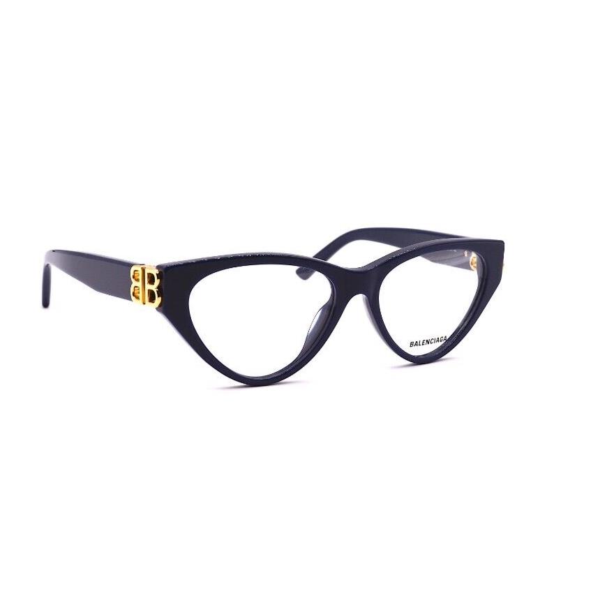 Balenciaga BB0172O 004 Blue Eyeglasses Frame RX 54-16