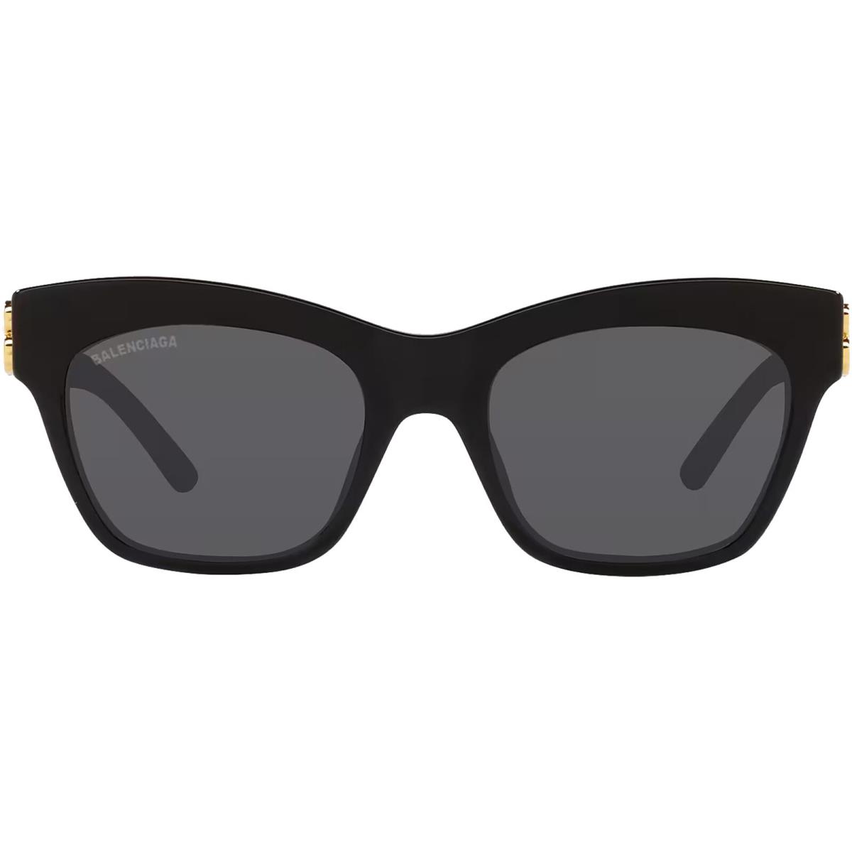Balenciaga Women`s Black Squared Cat Eye Sunglasses - BB0132S 001 53 - Italy