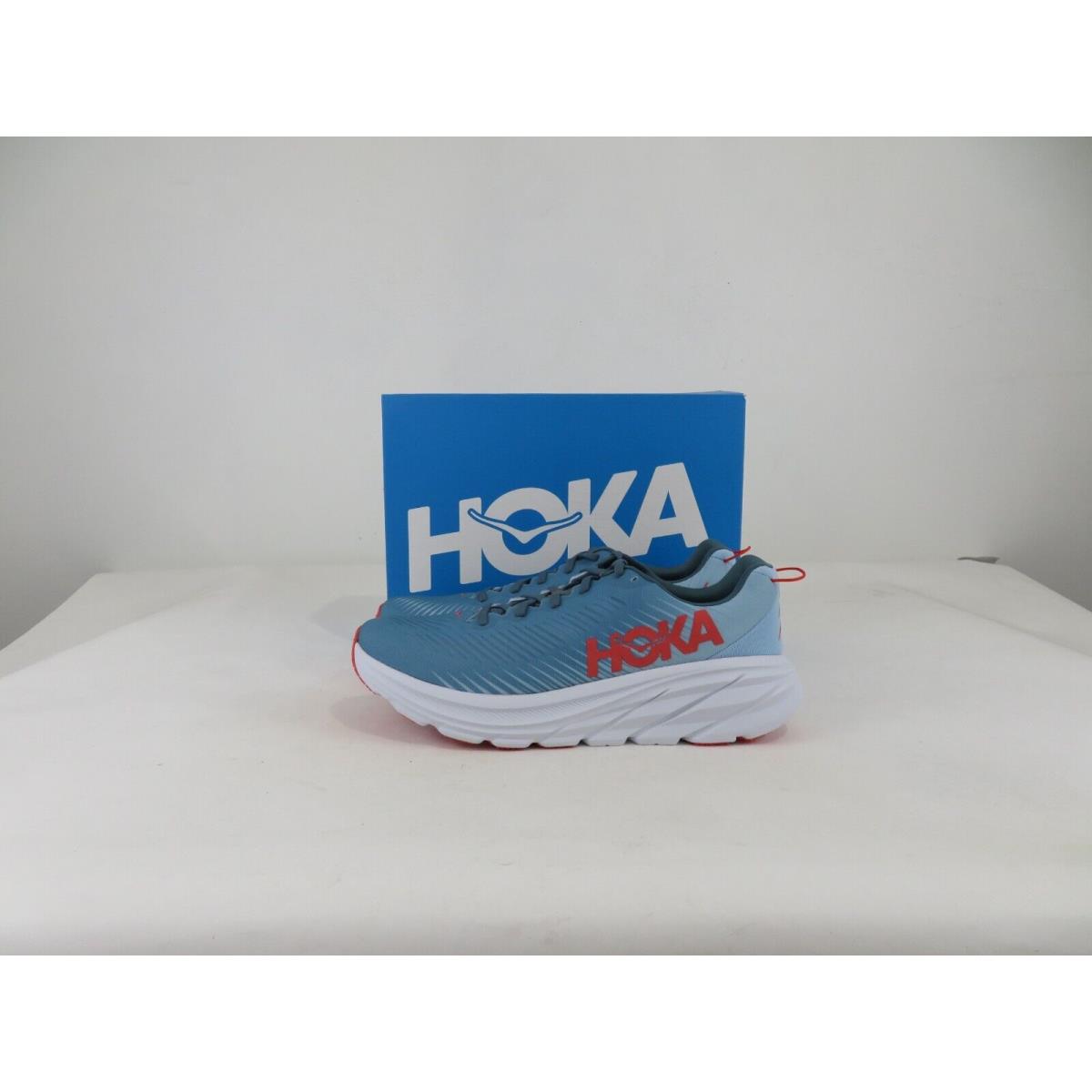 Hoka One One Rincon 3 Mens 10.5 D Shoes Blue Athletic Running Walking Sneaker