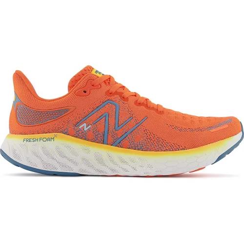 New Balance 1080 V12 Fresh Foam Running Shoes Size 10.5 Orange White M1080M12