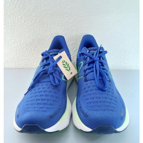 New Balance shoes Fresh Foam - Blue with green apple and vibrant spring 3