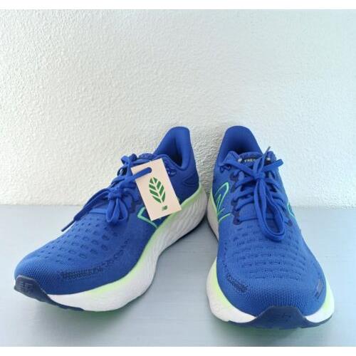 New Balance shoes Fresh Foam - Blue with green apple and vibrant spring 5