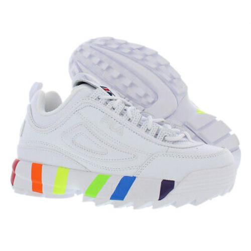 Fila Disruptor Ii Pride Womens Shoes Size 9 Color: White/multi