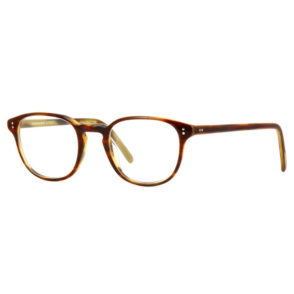 Oliver Peoples OV5219 1310 Fairmont 49mm Brown Beige Eyeglasses Frames Italy - Frame: Brown