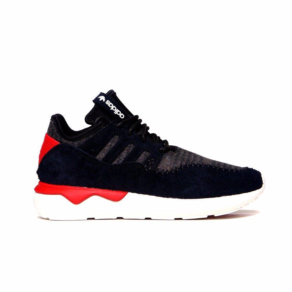 Adidas Tubular Moc Runner Core Black/tomato Red/white Men`s Shoes B24693