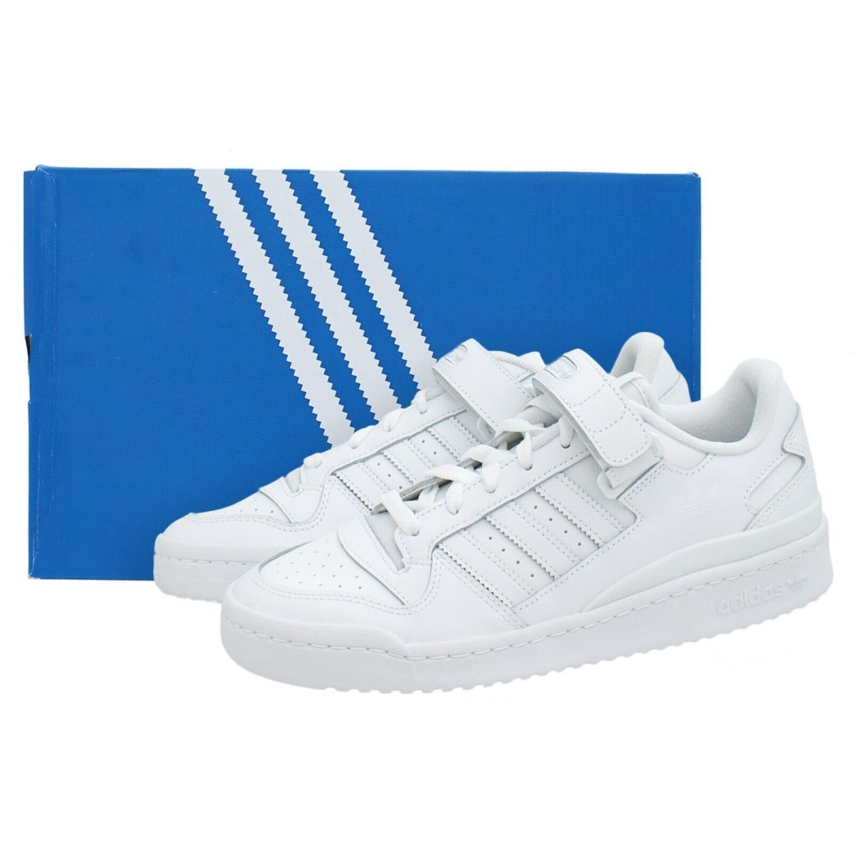 Adidas Men`s Forum Low Sneakers FY7755 Low Top Retro Style Leather Everyday Shoe