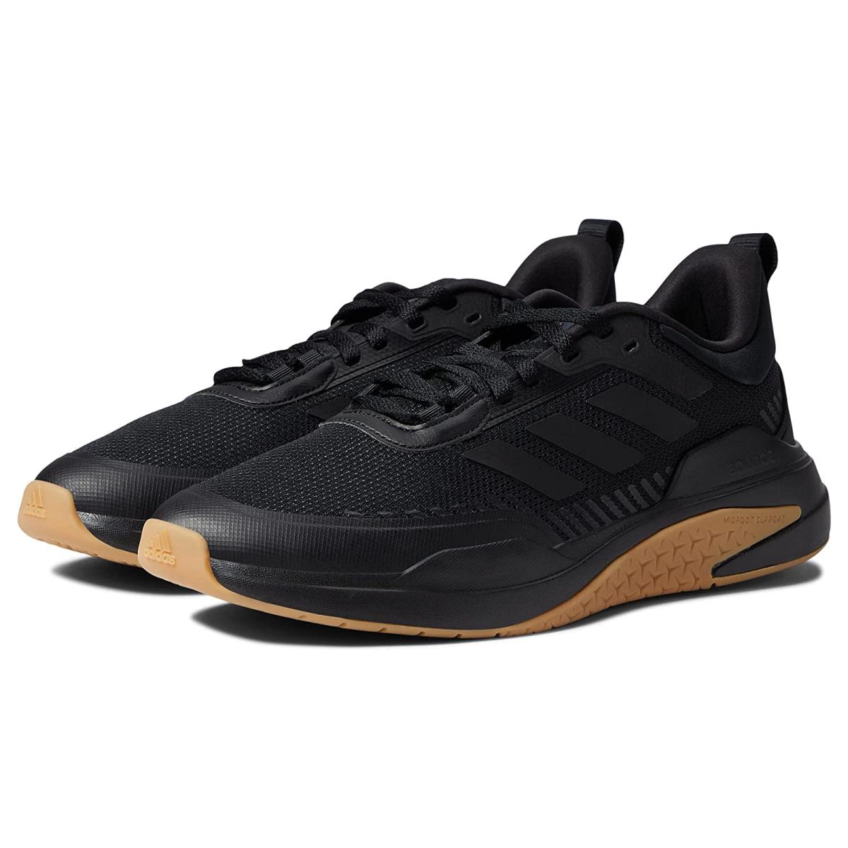 Man`s Sneakers Athletic Shoes Adidas Running Dlux Trainer Black/Black/Gum