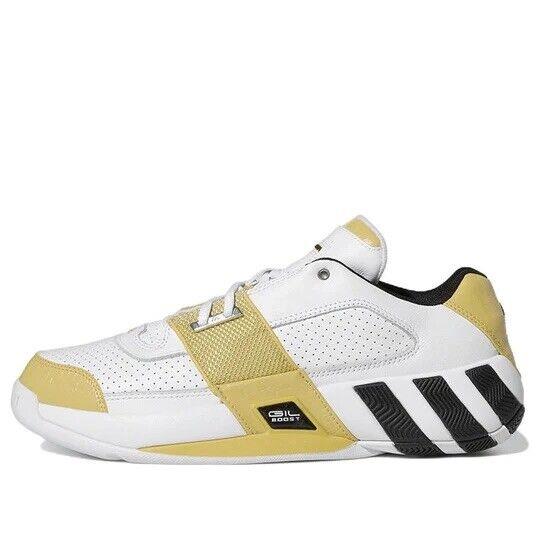 Men Adidas Agent Gil Restomod Basketball Shoes 61 Points White Gold Black GZ6422
