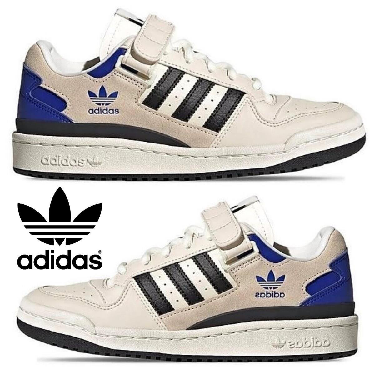 Adidas Originals Forum Low Women`s Sneakers Comfort Casual Shoes White Blue
