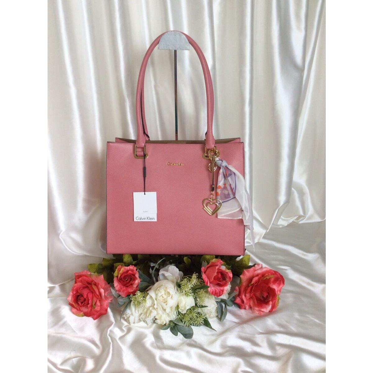 Calvin Klein Mercury Large Tote Pink -nwt