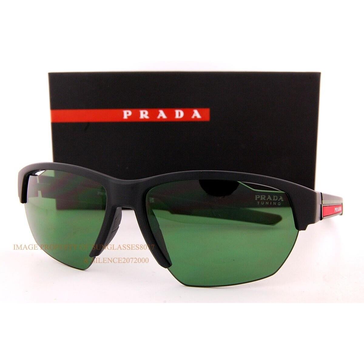 Prada Sport Sunglasses PS 03YS 18G 06U Black/green Tuning Men