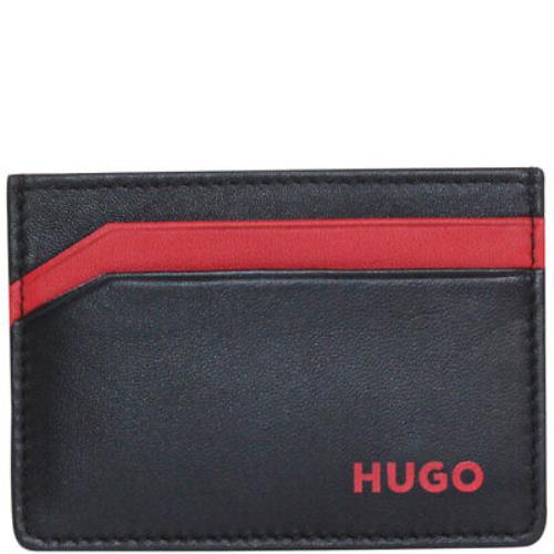 Hugo Boss Men`s Subway-s Wallet Card Holder Leather