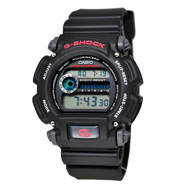 Casio Men`s G-shock Classic Digital Watch Black/red DW9052-1C4