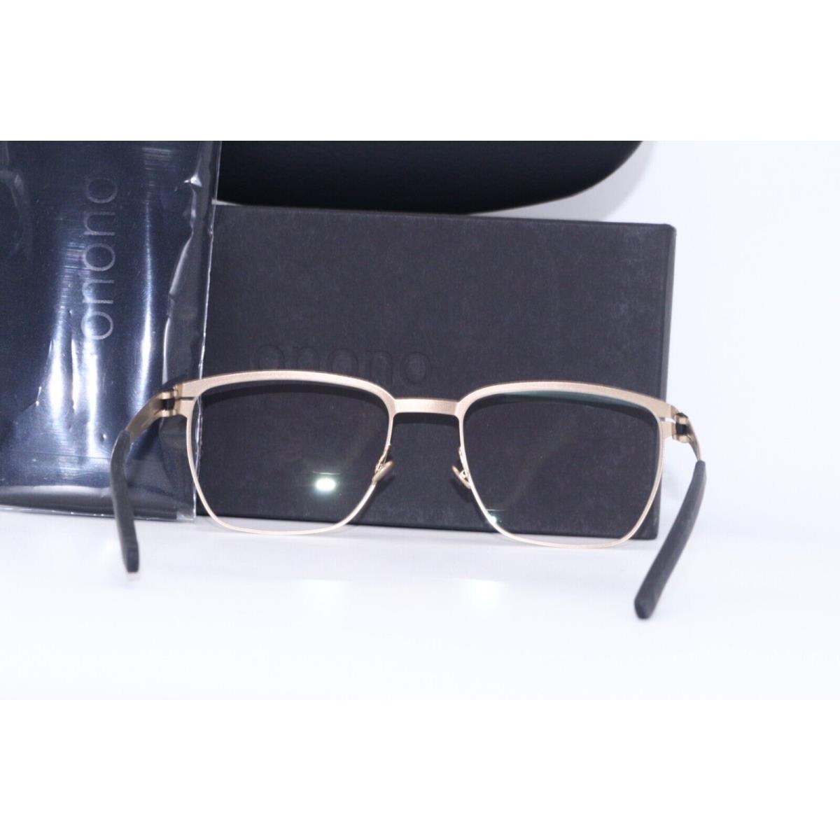 ic! berlin eyeglasses  - GOLD BLACK Frame, Clear Lens 2