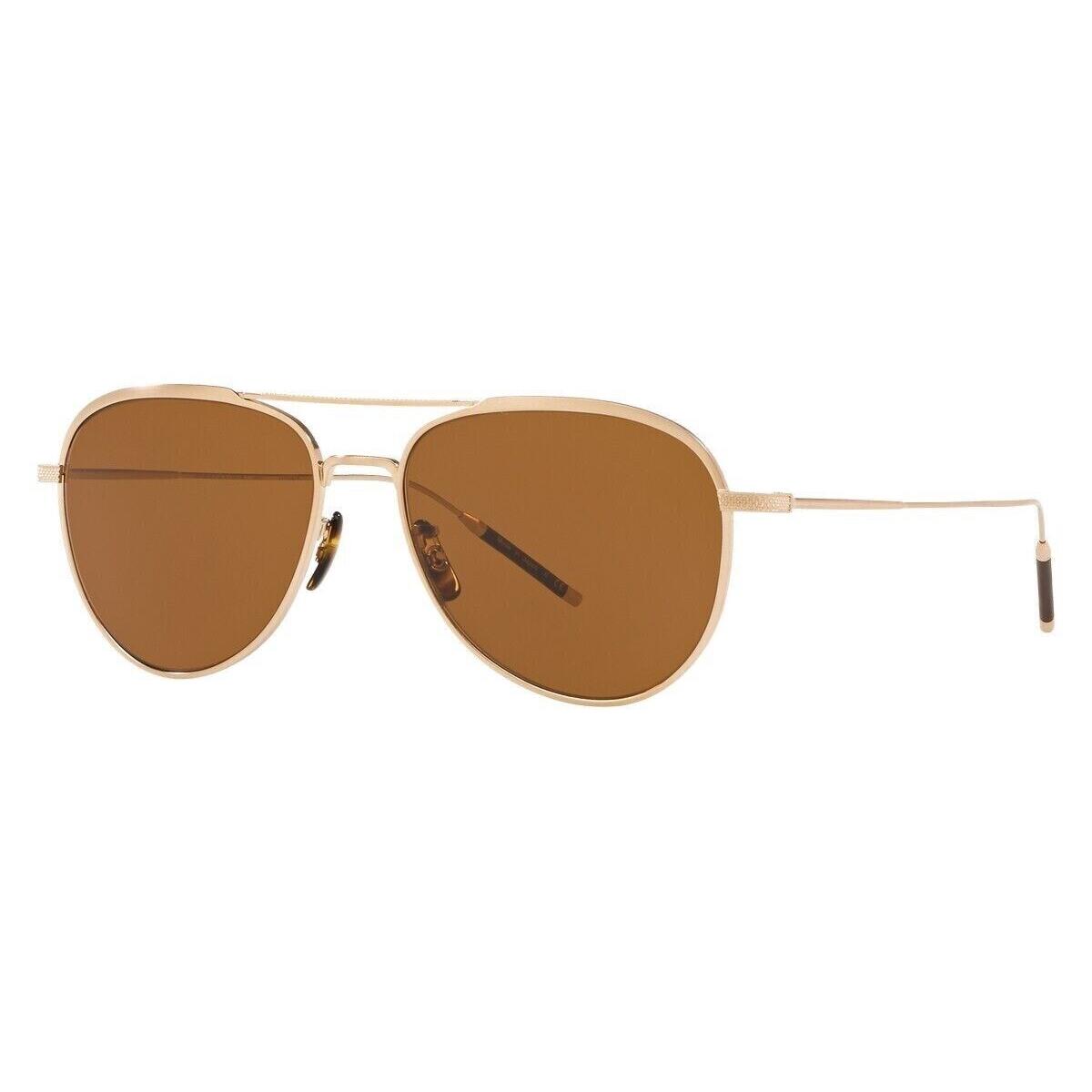 Oliver Peoples Men`s OV1276ST 531153 56 TK-3 56mm Brushed Gold Sunglasses